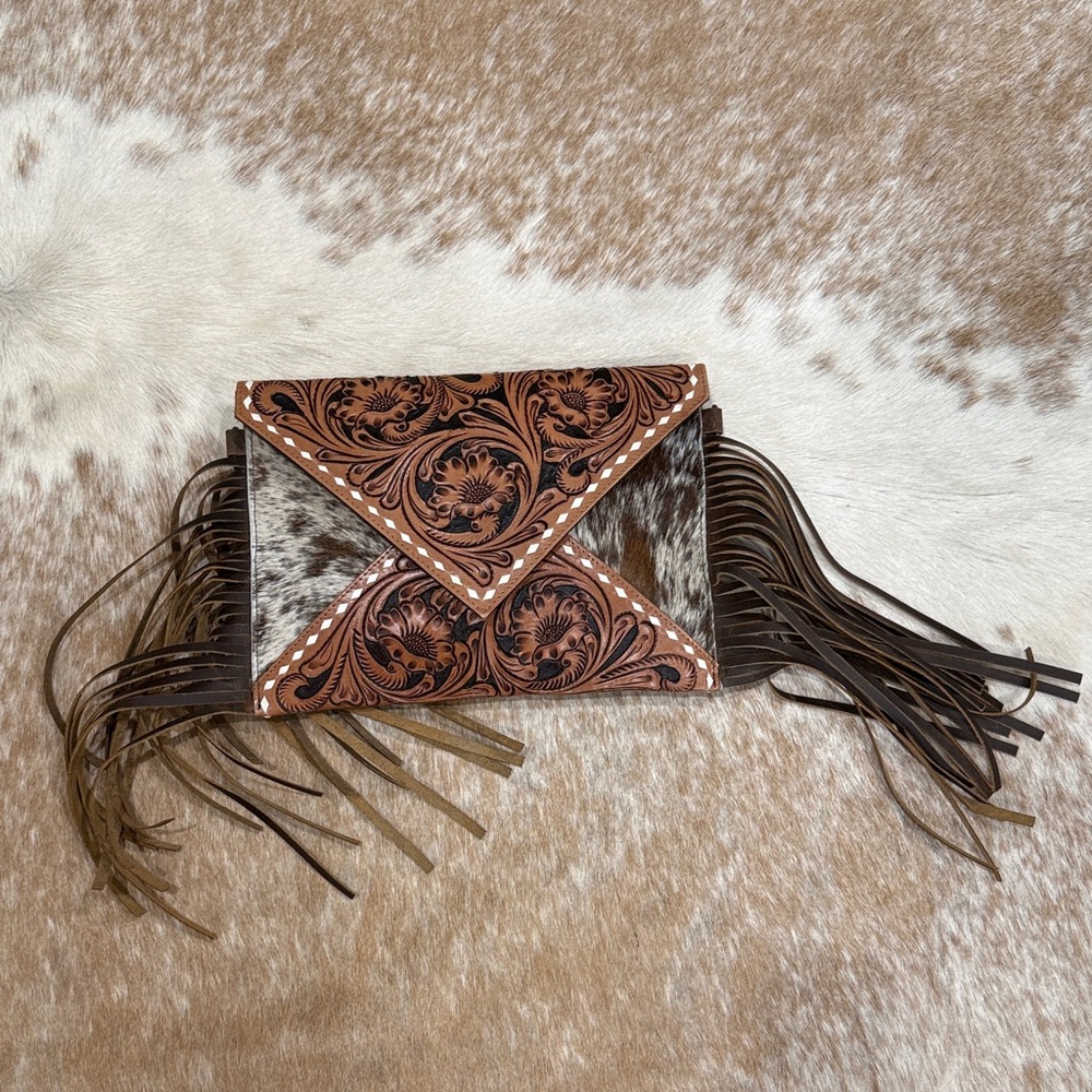 Cowhide Fringed Women's Bag
